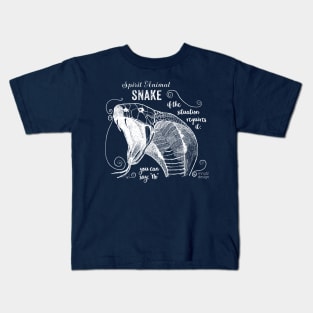 Spirit animal - Snake white Kids T-Shirt